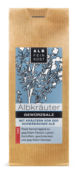 Albfeinkost Albkräuter Gewürzsalz in der Gewürztüte