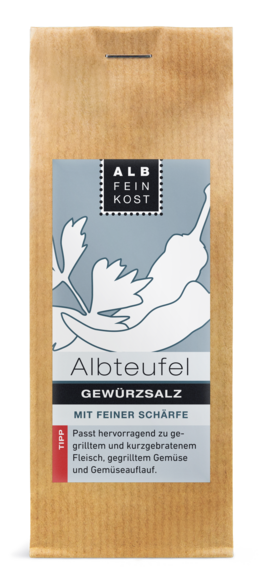 Albfeinkost Albteufel Gewürzsalz in der Gewürztüte