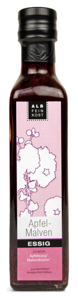 Albfeinkost Apfel-Malve Essig in der Flasche