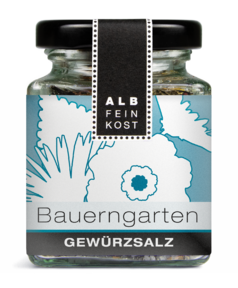 Albfeinkost Bauerngarten Gewürzsalz im Gewürzglas