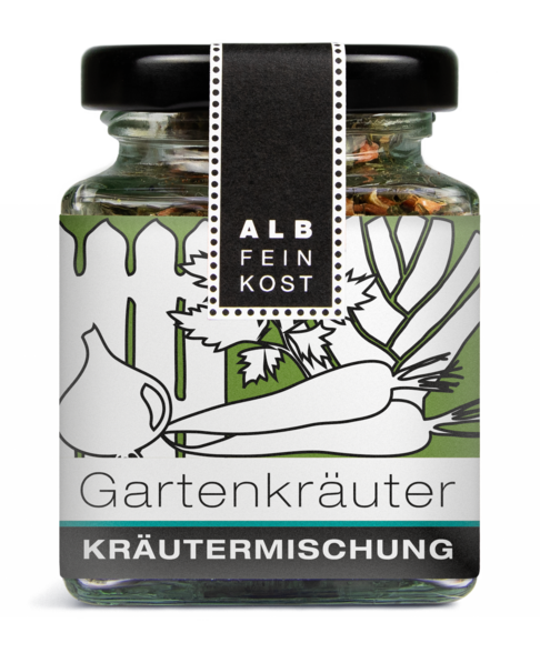 Albfeinkost Gartenkräuter Kräutermischung im Kräuter Glas