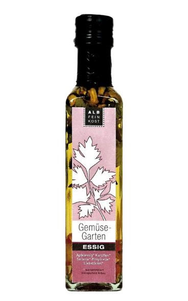 Albfeinkost Gemüsegarten Essig in der Flasche