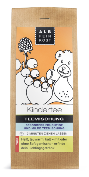 Albfeinkost Kindertee Teemischung in der Papiertüte