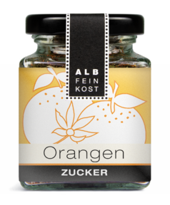 Albfeinkost Orangenzucker im Glas