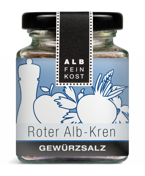 Albfeinkost Roter Alb-Kern Gewürzsalz im Gewürzglas