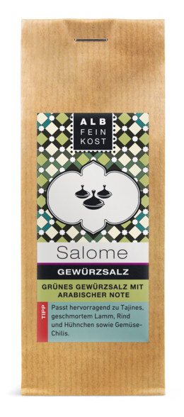 Albfeinkost Salome Gewürzsalz in der Gewürz Tüte