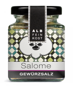 Albfeinkost Salome Gewürzsalz im Gewürzglas