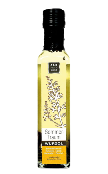 Albfeinkost Sommertraum Würz Öl Flasche