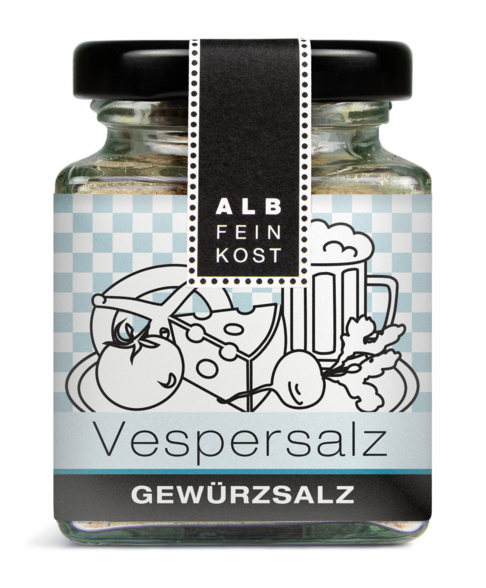Albfeinkost Vespersalz Gewürzsalz im Gewürzglas