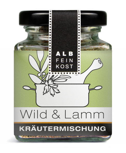 Albfeinkost Wild & Lamm Kräutermischung im Kräuter Glas